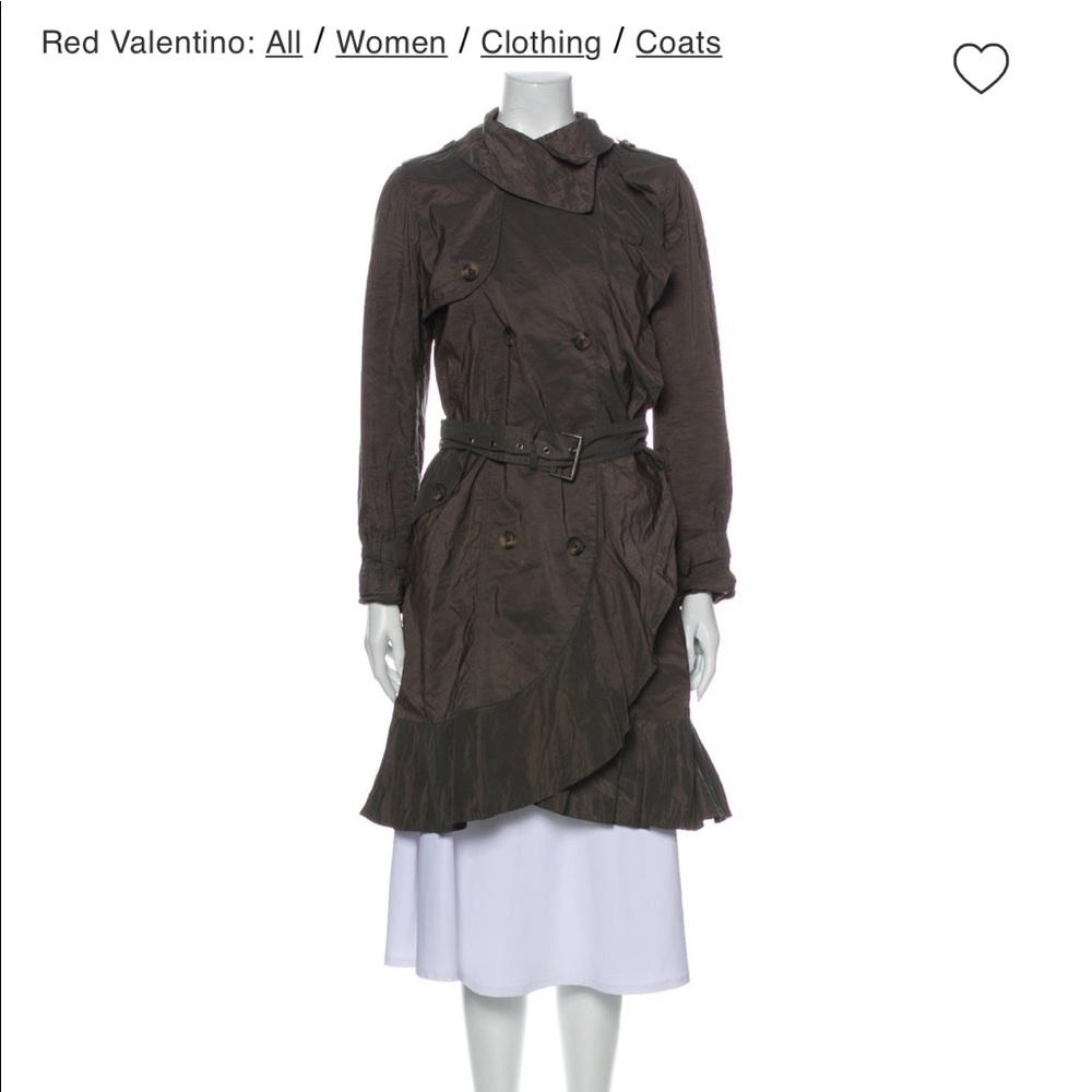 RED Valentino Ruffle trench coat